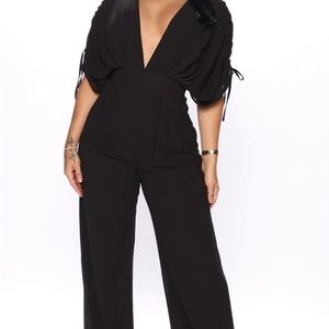 NWT Deep v-neck jumpsuit